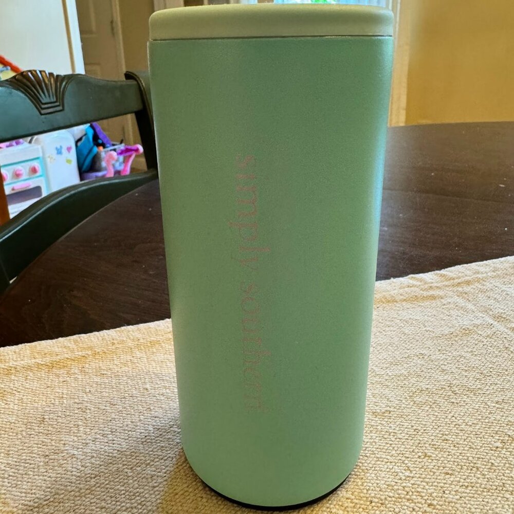 Simply by Simply Southern Can Cooler Mint  Hot Cold Technology 12oz